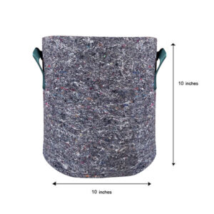 10 inch fabric grow bag of 1000 gsm thickness is breathable, best for plant growth and keeps soil moist in summer heat.